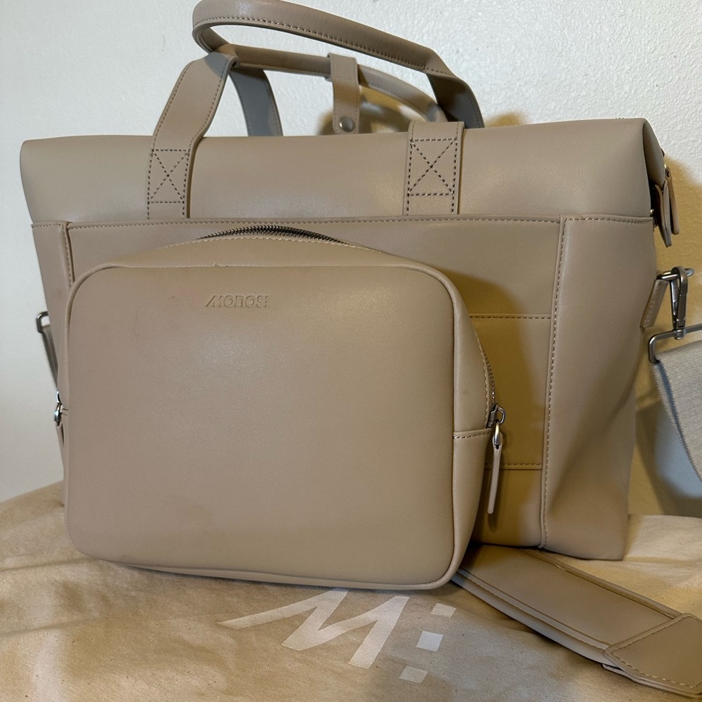 Monos Beige Travel Bag Set for Women
